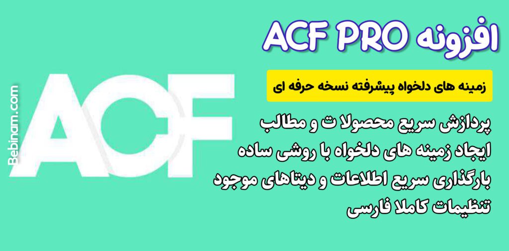 افزونه ACF Pro