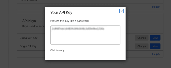 کلید API شما 